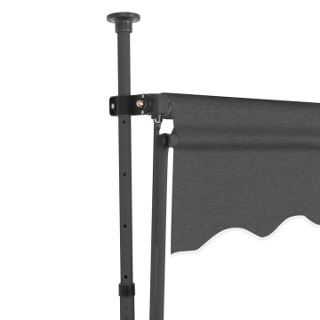 Copertină retractabilă manual cu LED, antracit, 400 cm - Img 4