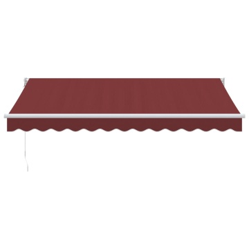 Copertina retractabilă manual, vișiniu, 350x250 cm - Img 3