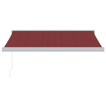 Copertina retractabilă manual, vișiniu, 350x250 cm - Img 3