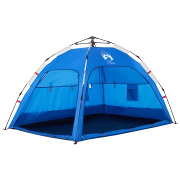 Cort camping 2 persoane albastru azur impermeabil setare rapidă - Img 8