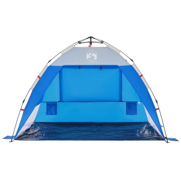 Cort camping 2 persoane albastru azur impermeabil setare rapidă - Img 8