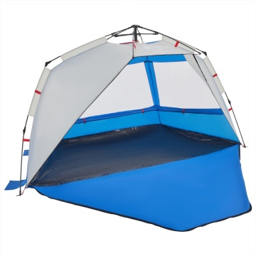Cort camping 3 persoane albastru azur impermeabil setare rapidă - Img 8