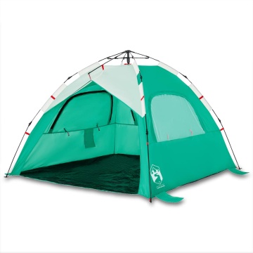 Cort camping 3 persoane verde marin impermeabil setare rapidă - Img 2