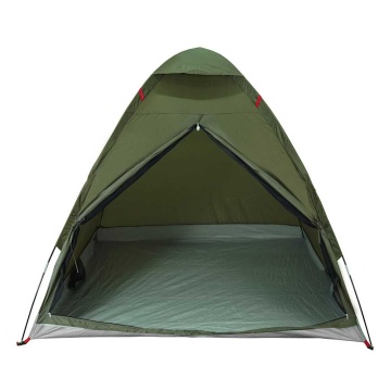 Cort camping cupolă 2 persoane verde măsliniu impermeabil - Img 5