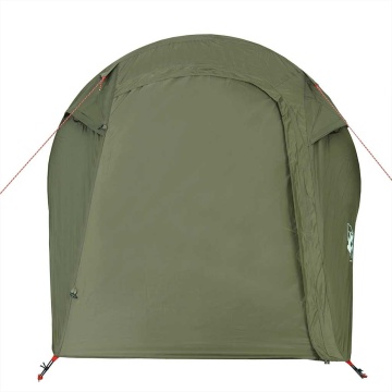 Cort camping tunel pentru 3 persoane verde măsliniu impermeabil - Img 6