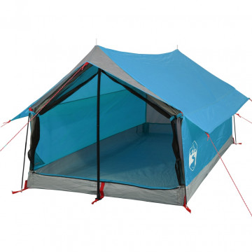 Cort de camping 2 persoane albastru 193x122x96 cm tafta 185T - Img 4