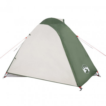 Cort de camping 2 persoane, verde, 264x210x125 cm, tafta 185T - Img 5