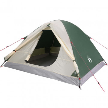 Cort de camping 3 persoane verde, 240x217x120 cm, tafta 190T - Img 4