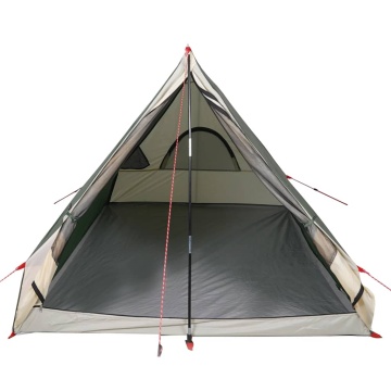 Cort de camping cu cadru A, 2 persoane, verde, impermeabil - Img 8