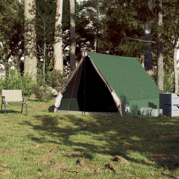 Cort de camping cu cadru A, 2 persoane, verde, impermeabil - Img 3