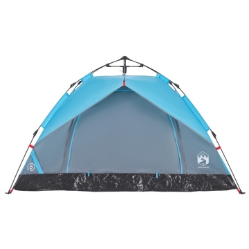 Cort de camping cupolă 2 persoane, setare rapidă, albastru - Img 8