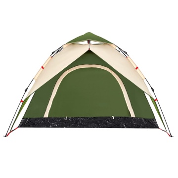 Cort de camping cupolă 3 persoane, setare rapidă, verde - Img 7
