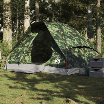Cort de camping cupolă pentru 2 persoane, camuflaj, impermeabil - Img 1