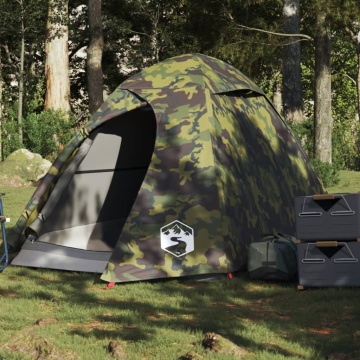Cort de camping cupolă pentru 2 persoane, camuflaj, impermeabil - Img 1