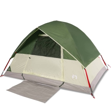 Cort de camping cupolă pentru 2 persoane, verde, impermeabil - Img 2