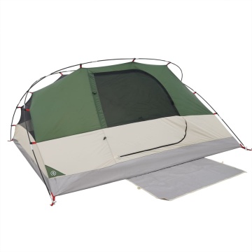 Cort de camping cupolă pentru 4 persoane, verde, impermeabil - Img 7