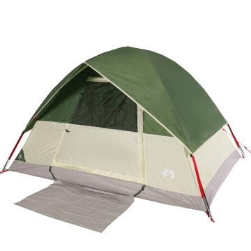 Cort de camping cupolă pentru 4 persoane, verde, impermeabil - Img 4