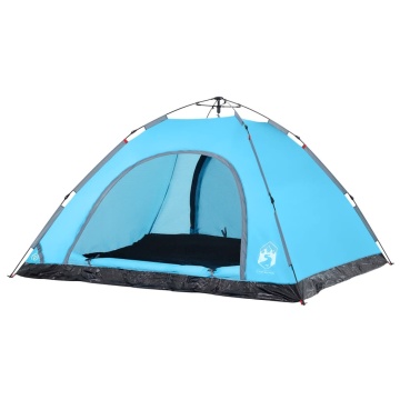 Cort de camping pentru 5 persoane, eliberare rapidă, albastru - Img 4