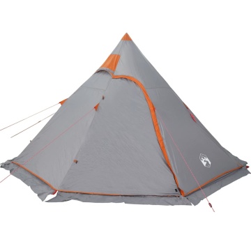 Cort de camping tipi pentru 5 persoană, gri, impermeabil - Img 3