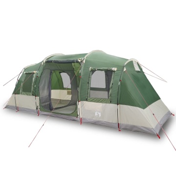 Cort de camping tunel pentru 4 persoane, verde, impermeabil - Img 2