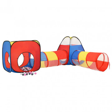 Cort de joacă pentru copii, 250 bile, multicolor, 190x264x90 cm - Img 1