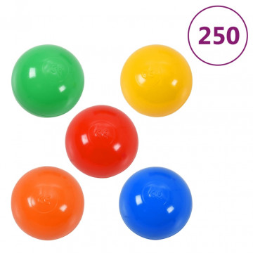 Cort de joacă pentru copii 250 bile, multicolor, 338x123x111 cm - Img 7