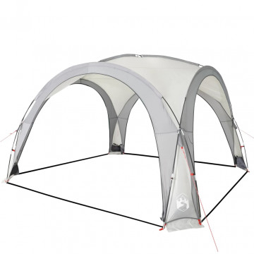 Cort de petrecere, alb, 360x360x215 cm, tafta 185T - Img 8