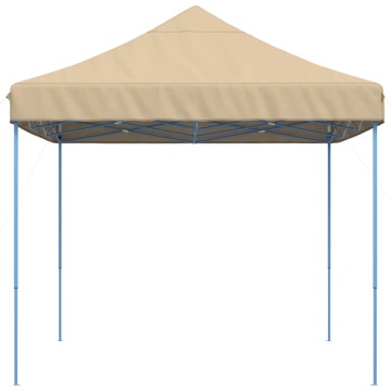 Cort de petrecere pliabil Pop-Up, 410x279x315 cm, bej - Img 4