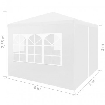 Cort pentru petrecere, alb, 3 x 3 m - Img 6