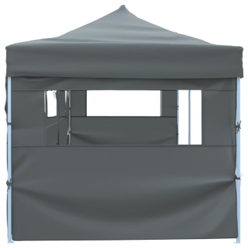 Cort petrecere pliabil cu 5 pereți laterali, antracit, 3 x 9 m - Img 3