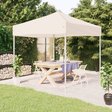 Cort pliabil pentru petrecere, crem, 2x2 m - Img 1