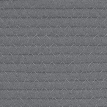 Coș de rufe, gri și alb, Ø55x36 cm, bumbac - Img 6