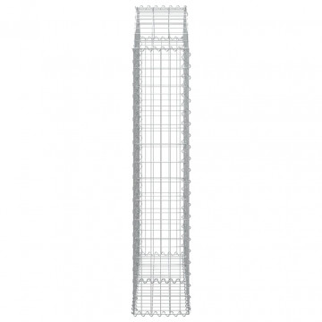 Coș gabion arcuit, 100x30x140/160 cm, fier galvanizat - Img 4