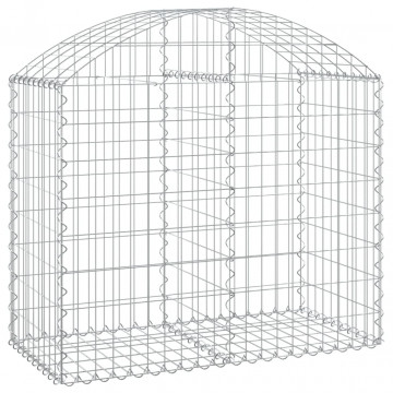 Coș gabion arcuit, 100x50x80/100 cm, fier galvanizat - Img 2