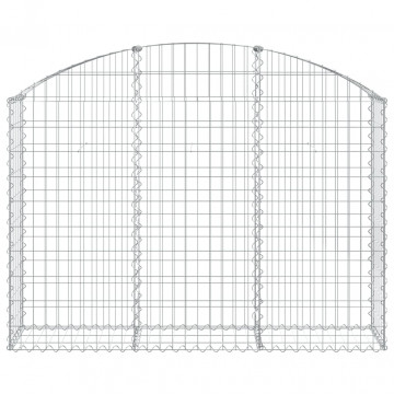 Coș gabion arcuit, 150x30x100/120 cm, fier galvanizat - Img 3