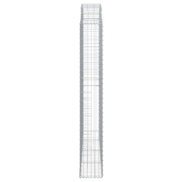 Coș gabion arcuit 200x30x200/220 cm fier galvanizat - Img 4