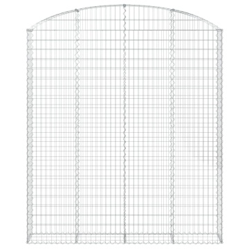 Coș gabion arcuit, 200x30x220/240, fier galvanizat - Img 3