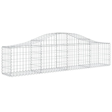 Coș gabion arcuit, 200x30x40/60 cm, fier galvanizat - Img 2