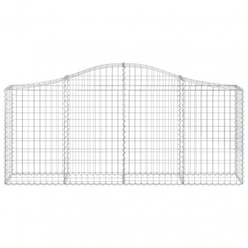 Coș gabion arcuit 200x30x80/100 cm fier galvanizat - Img 3