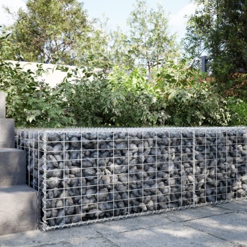 Coș gabion cu capac, 100x100x50 cm, fier galvanizat - Img 1