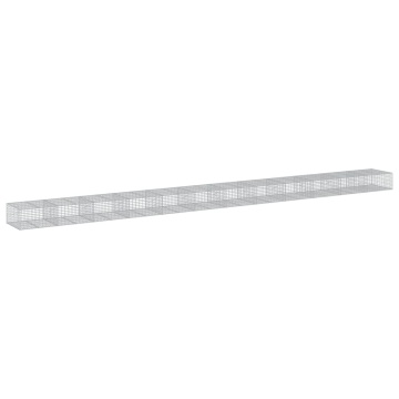 Coș gabion cu capac, 1200x100x50 cm, fier galvanizat - Img 7
