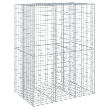 Coș gabion cu capac, 150x100x200 cm, fier galvanizat - Img 2