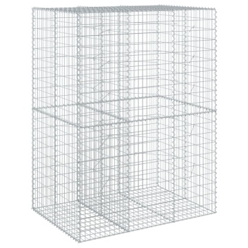 Coș gabion cu capac, 150x100x200 cm, fier galvanizat - Img 7