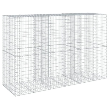 Coș gabion cu capac, 300x100x200 cm, fier galvanizat - Img 7