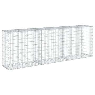 Coș gabion cu capac, 300x50x100 cm, fier galvanizat - Img 7