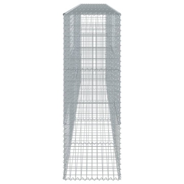 Coș gabion cu capac, 500x50x150 cm, fier galvanizat - Img 4