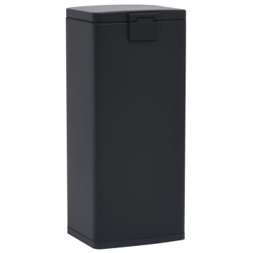 Coș gunoi cu pedală, anti-amprentă, negru, 30L, oțel inoxidabil - Img 8