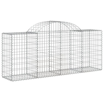 Coșuri gabion arcuite 12 buc, 200x50x80/100 cm, fier galvanizat - Img 3