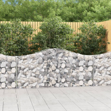 Coșuri gabion arcuite 2 buc, 200x30x80/100cm, fier galvanizat - Img 1