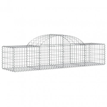 Coșuri gabion arcuite 2 buc, 200x50x40/60 cm, fier galvanizat - Img 3